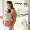 imageMomcozy Newborn Carrier WeeSnug Lightweight and Cozy Comfort for 725 lbs Ergonomic CrossBack Support Effortless to Put On HandsFree Baby Carrier with Lumbar Support KhakiKhaki