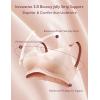 imageMomcozy Nursing Bras for Breastfeeding 30 Jelly Strip Lift Support Maternity Bra Seamless Soft Wirefree Pregnancy BraOyster Pink