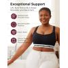 imageMomcozy Nursing Bras for Breastfeeding FB011 LowImpact Nursing Sports Bra Support Maternity Pregnancy Padded Wireless BraBlack