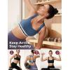 imageMomcozy Nursing Bras for Breastfeeding FB011 LowImpact Nursing Sports Bra Support Maternity Pregnancy Padded Wireless BraBlue