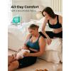 imageMomcozy Nursing Bras for Breastfeeding FB011 LowImpact Nursing Sports Bra Support Maternity Pregnancy Padded Wireless BraBlue