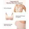 imageMomcozy Nursing Bras for Breastfeeding Seamless Comfort Maternity Bra Wireless Jelly Strip Support Pregnancy BraBlush