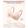 imageMomcozy Nursing Bras for Breastfeeding Seamless Comfort Maternity Bra Wireless Jelly Strip Support Pregnancy BraBlush