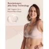 imageMomcozy Nursing Bras for Breastfeeding Seamless Pregnancy Maternity Bra Wireless Classic Jelly Strip Support Nursing BraBrown