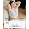 imageMomcozy Nursing Bras for Breastfeeding Soft US Cotton Seamless Maternity Bra Fixed Padding Wireless PregnancyLight Gray