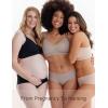 imageMomcozy Nursing Bras for Breastfeeding YN21 Seamless Ultra Comfort Maternity Bra Natural Shape Pregnancy Sleep Bralette2 Packblack beige