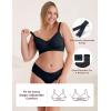 imageMomcozy Nursing Bras for Breastfeeding YN21 Seamless Ultra Comfort Maternity Bra Natural Shape Pregnancy Sleep Bralette2 Packblack beige