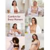 imageMomcozy Nursing Bras for Breastfeeding YN21 Seamless Ultra Comfort Maternity Bra Natural Shape Pregnancy Sleep Bralette2 Packoyster Pink maple Sugar