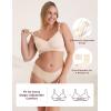 imageMomcozy Nursing Bras for Breastfeeding YN21 Seamless Ultra Comfort Maternity Bra Natural Shape Pregnancy Sleep Bralette3 Packblack beige cream