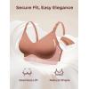 imageMomcozy Nursing Bras for Breastfeeding YN21 Seamless Ultra Comfort Maternity Bra Natural Shape Pregnancy Sleep BraletteShallow Brown