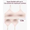 imageMomcozy Nursing Bras for Breastfeeding and Sleep Seamless Soft ampamp Stretchy Maternity Bra V Neck Wireless Pregnancy BraletteDawn Pink