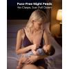 imageMomcozy Nursing Bras for Breastfeeding and Sleep Seamless Soft ampamp Stretchy Maternity Bra V Neck Wireless Pregnancy BraletteHuckleberry