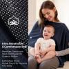 imageMomcozy Nursing Cover for Breastfeeding Soft Privacy Poncho MultiUse Nursing Shawl Portable Breast Feeding Covers for Women Includes Laundry Bag BrownDark Blue