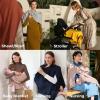 imageMomcozy Nursing Cover for Breastfeeding Soft Privacy Poncho MultiUse Nursing Shawl Portable Breast Feeding Covers for Women Includes Laundry Bag BrownRose Taupe