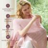 imageMomcozy Nursing Cover for Breastfeeding Soft Privacy Poncho MultiUse Nursing Shawl Portable Breast Feeding Covers for Women Includes Laundry Bag BrownPink Lite