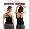imageMomcozy Nursing Tank Tops for Breastfeeding Seamless Nursing Cami with Builtin Bra Adjustable Straps Scalloped DesignBlack