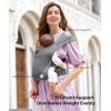 imageMomcozy Portable Baby Carrier  Compact ampamp Lightweight Adjustable for Travel Fold ampamp Go Convenient Storage Hip Pouch Wide Shoulder Straps Soft SkinFriendly Fabric for Babies 1235 lbs Grey