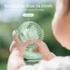 imageMomcozy Portable Fan with Clip  4Speed MiniFan for Carrier  Personal Fans Ultra Lighter 026lb  Gaps 45mm  Handheld Cooling  Rechargeable Rotate for Diaper BackpackStrollerCarrierChairGreen
