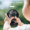 imageMomcozy Portable Fan with Clip  4Speed MiniFan for Carrier  Personal Fans Ultra Lighter 026lb  Gaps 45mm  Handheld Cooling  Rechargeable Rotate for Diaper BackpackStrollerCarrierChairBlack