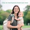 imageMomcozy Portable Fan with Clip  4Speed MiniFan for Carrier  Personal Fans Ultra Lighter 026lb  Gaps 45mm  Handheld Cooling  Rechargeable Rotate for Diaper BackpackStrollerCarrierChairGreen