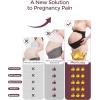 imageMomcozy Pregnancy Belly Band CozySupport Ergonest Maternity Belly Band Invisible Pregnancy Belt for Back Abdomen WaistBlack