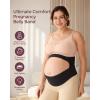 imageMomcozy Pregnancy Belly Band CozySupport Ergonest Maternity Belly Band Invisible Pregnancy Belt for Back Abdomen WaistBlack