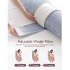 imageMomcozy Pregnancy Pillow Cover for Dreamlign U Pro Maternity Pillow for Sleeping Adjustable Leg Pillow Support for Back Hip Belly for Pregnant Women 5072 Inch Body Pillow Only Velvet PillowcaseGrey