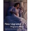imageMomcozy Pregnancy Pillow Original F Shaped Maternity Pillow for Pregnant Women with Adjustable Wedge Pillow Full Body Support Pregnancy Pillows for Side Sleeping with Velvet Cover GreyVelvet  Grey