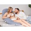 imageMomcozy Pregnancy Pillow for Sleeping Dreamlign U Pro Maternity Pillow with Adjustable Leg Pillow Removable Cover  Support for Back Hip Belly Legs for Pregnant Women 5072 Inch Full Body PillowGrey