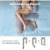 imageMomcozy Pregnancy Pillow for Sleeping Dreamlign U Pro Maternity Pillow with Adjustable Leg Pillow Removable Cover  Support for Back Hip Belly Legs for Pregnant Women 5072 Inch Full Body PillowGrey Cooling Fabric