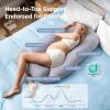 imageMomcozy Pregnancy Pillow for Sleeping Dreamlign U Pro Maternity Pillow with Adjustable Leg Pillow Removable Cover  Support for Back Hip Belly Legs for Pregnant Women 5072 Inch Full Body PillowGrey Cooling Fabric