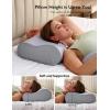 imageMomcozy Pregnancy Pillow with Cooling Cover Detachable GShaped Maternity Pillow with Adjustable Belly Wedge Full Body Support for Expecting Mothers Grey