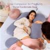 imageMomcozy Pregnancy Pillows Knee Pillow for Side Sleepers