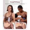 imageMomcozy Pumping Bra Hands Free AllinOne Nursing Bras for Breastfeeding ampamp Pumping Fixed Padding for Enhanced Shape Chocolate