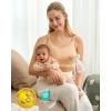 imageMomcozy Pumping Bra Pumping Bra Hands Free All Day Wear Pumping ampamp Nursing Bra in One Holding Breast Pump for Spectra MedelaBlack grey skin3pk