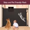 imageMomcozy Retractable Baby Gate 33quot Tall Extends up to 55quot Wide Child Safety Baby Gates for Stairs Doorways Hallways Indoor OutdoorBlack