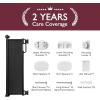 imageMomcozy Retractable Baby Gate 33quot Tall Extends up to 55quot Wide Child Safety Baby Gates for Stairs Doorways Hallways Indoor OutdoorBlack