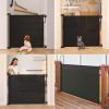 imageMomcozy Retractable Baby Gate 33quot Tall Extends up to 55quot Wide Child Safety Baby Gates for Stairs Doorways Hallways Indoor OutdoorBlack