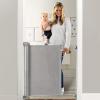 imageMomcozy Retractable Baby Gate 33quot Tall Extends up to 55quot Wide Child Safety Baby Gates for Stairs Doorways Hallways Indoor OutdoorGray