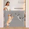 imageMomcozy Retractable Baby Gate 33quot Tall Extends up to 55quot Wide Child Safety Baby Gates for Stairs Doorways Hallways Indoor OutdoorGray