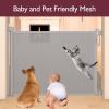 imageMomcozy Retractable Baby Gate 33quot Tall Extends up to 55quot Wide Child Safety Baby Gates for Stairs Doorways Hallways Indoor OutdoorGray
