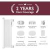 imageMomcozy Retractable Baby Gate 33quot Tall Extends up to 55quot Wide Child Safety Baby Gates for Stairs Doorways Hallways Indoor OutdoorGray