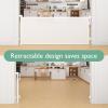 imageMomcozy Retractable Baby Gate 33quot Tall Extends up to 55quot Wide Child Safety Baby Gates for Stairs Doorways Hallways Indoor OutdoorWhite