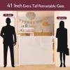 imageMomcozy Retractable Baby Gate 33quot Tall Extends up to 55quot Wide Child Safety Baby Gates for Stairs Doorways Hallways Indoor OutdoorWhite