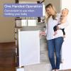 imageMomcozy Retractable Baby Gate 33quot Tall Extends up to 55quot Wide Child Safety Baby Gates for Stairs Doorways Hallways Indoor OutdoorWhite