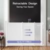 imageMomcozy Retractable Baby Gate 33quot Tall Extends up to 55quot Wide Child Safety Baby Gates for Stairs Doorways Hallways Indoor OutdoorWhite