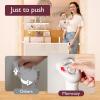 imageMomcozy Retractable Baby Gate 33quot Tall Extends up to 55quot Wide Child Safety Baby Gates for Stairs Doorways Hallways Indoor OutdoorWhite