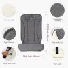 imageMomcozy Reversible Stroller Cushion  Universal Breathable Stroller Liner  Winter Warm Car Seat Liners  Crib Carriage Cushion Pad  Plush for Winter Use Soft Fabric for AllSeason ComfortGray