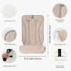 imageMomcozy Reversible Stroller Cushion  Universal Breathable Stroller Liner  Winter Warm Car Seat Liners  Crib Carriage Cushion Pad  Plush for Winter Use Soft Fabric for AllSeason ComfortKhaki