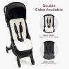 imageMomcozy Reversible Stroller Cushion  Universal Breathable Stroller Liner  Winter Warm Car Seat Liners  Crib Carriage Cushion Pad  Plush for Winter Use Soft Fabric for AllSeason ComfortBlack